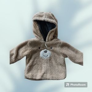 Faux Sherpa Hooded Bear Jacket, 12M 🐻